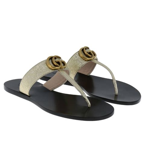 gucci flat sandals for ladies|gucci unisex sandals.